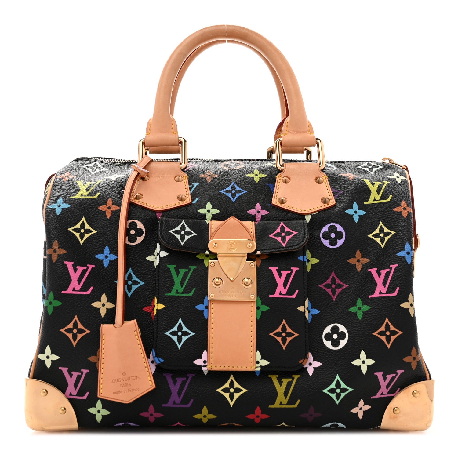 Louis Vuitton Monogram Multicolor Speedy 30 Black 1 of 11