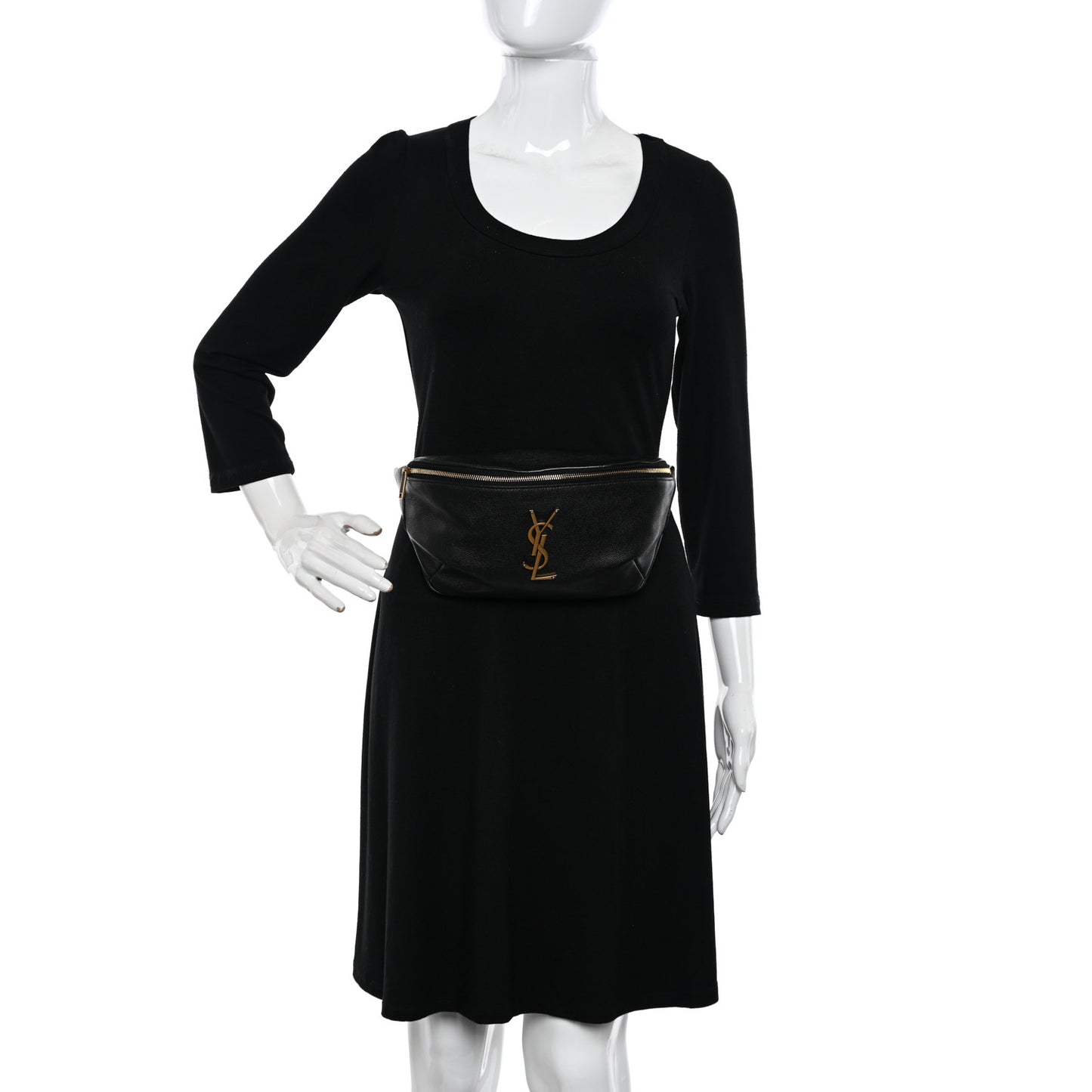 Grain De Poudre Monogram Belt Bag Black