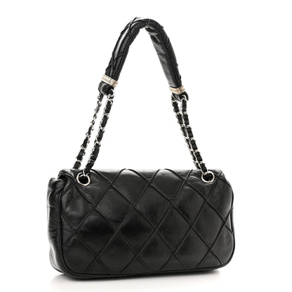 Chanel Lambskin Quilted Giant CC Flap Shoulder Bag Black 2 of 10