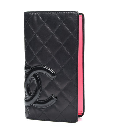 Chanel Calfskin Quilted Cambon Yen Wallet Black 1 of 15