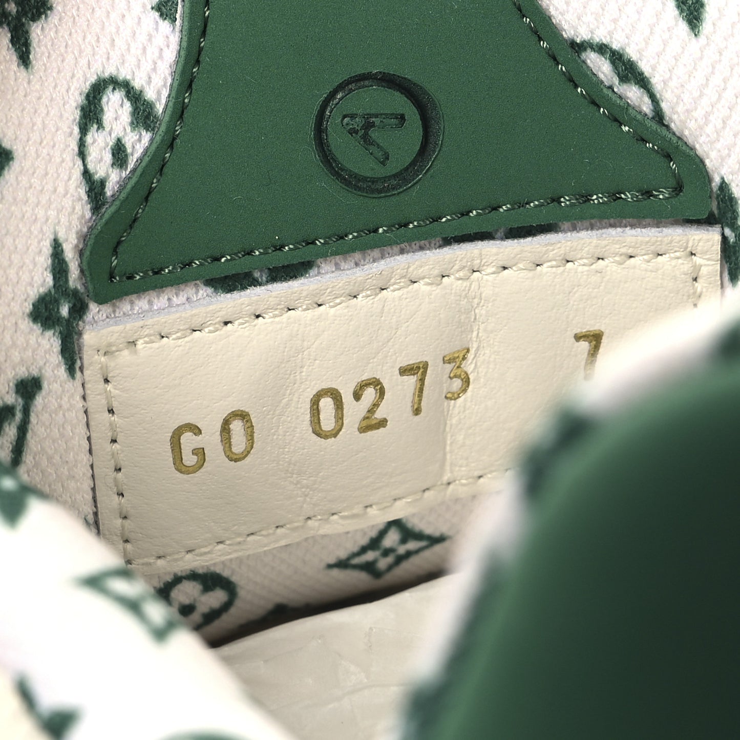 Calfskin Mesh Mens LV Skate Sneaker 7 Green