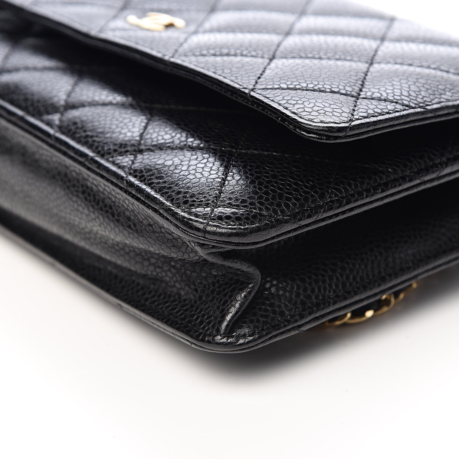 Chanel Caviar Quilted Wallet On Chain WOC Black 12 of 15