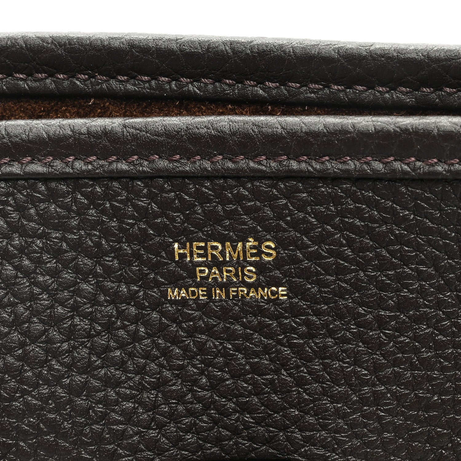 Hermes Taurillon Clemence Evelyne III PM Chocolate 6 of 9