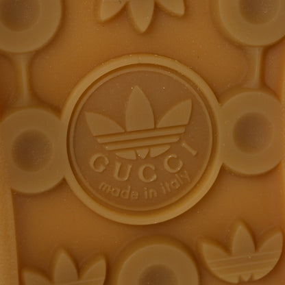 Gucci X ADIDAS Suede Madeira Demetra Mens Gazelle Sneakers 12 Oatmeal White New Shamarock Hibiscus Red 8 of 9