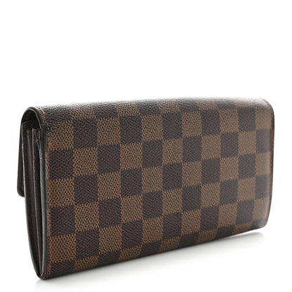 Louis Vuitton Damier Ebene Sarah Wallet 3 of 16