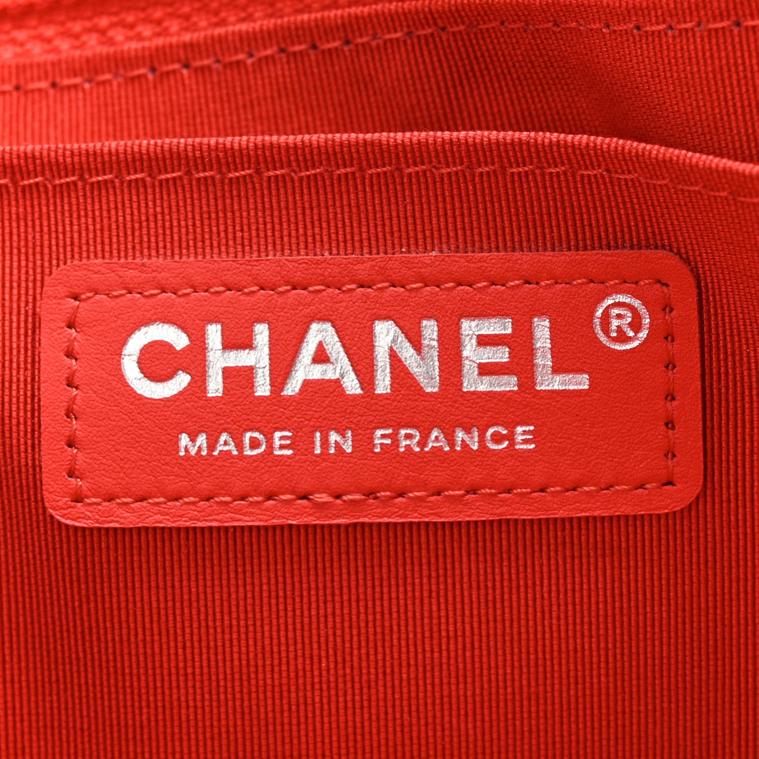 Chanel Silk Chain Printed Medium Single Flap Red 6 of 11