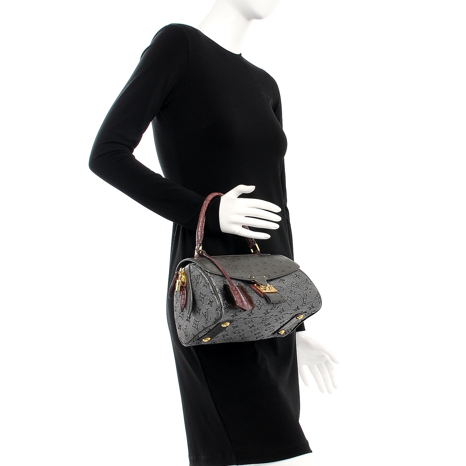 Louis Vuitton Monogram Ostrich Comedie Carrousel 2 of 8