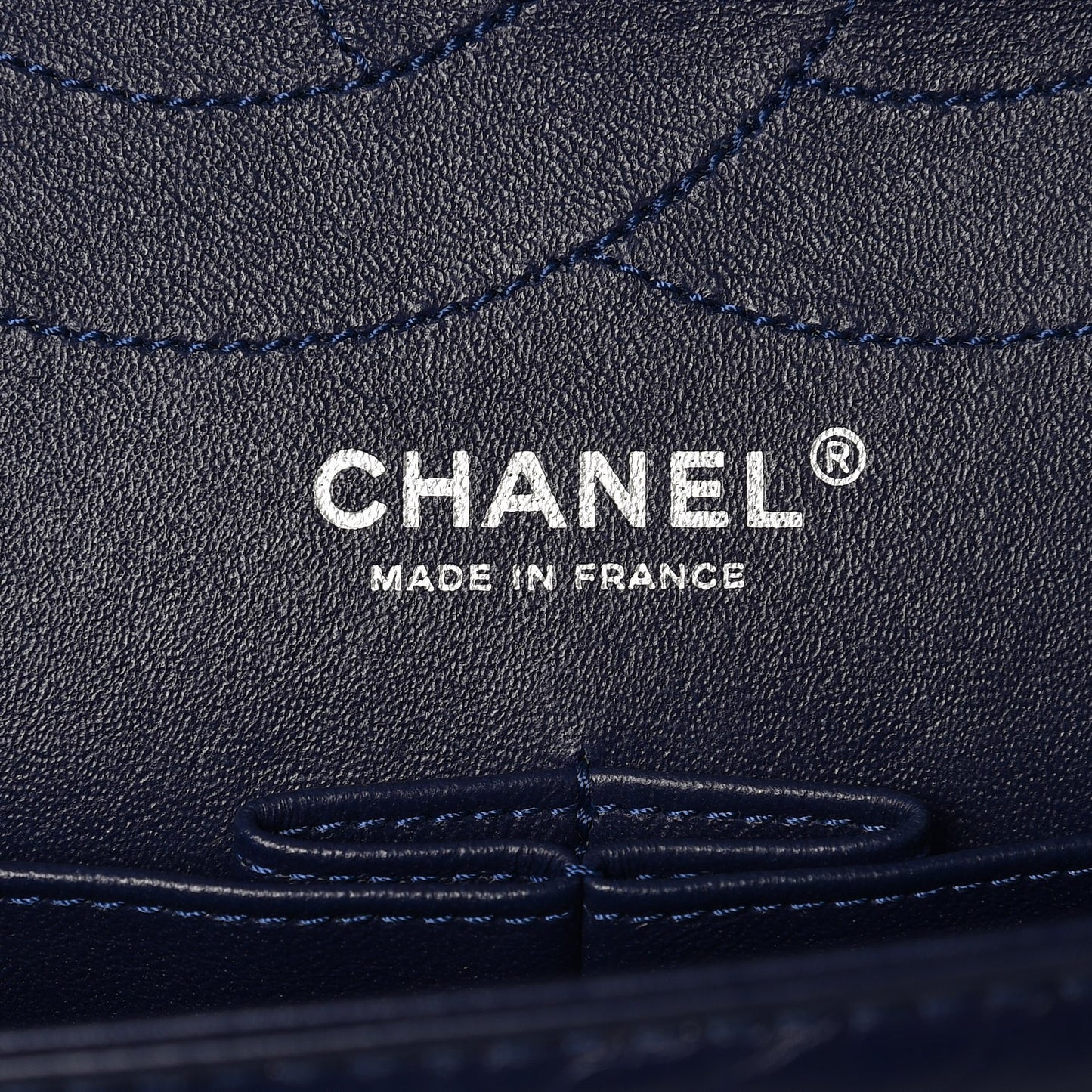 Aged Calfskin Quilted 2.55 Reissue 227 Flap Navy Blue