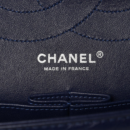 Chanel Aged Calfskin Quilted 2.55 Reissue 227 Flap Navy Blue 5 of 7