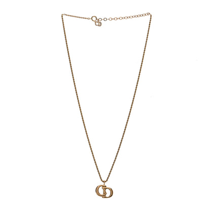 Christian Dior DIOR Metal CD Logo Pendant Necklace Gold 3 of 4