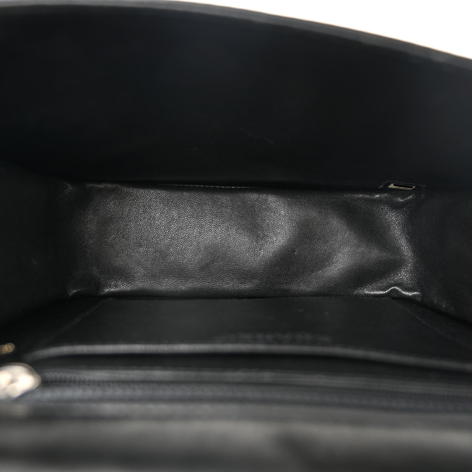 Chanel Lambskin Patent Chocolate Bar Flap Black White 5 of 12