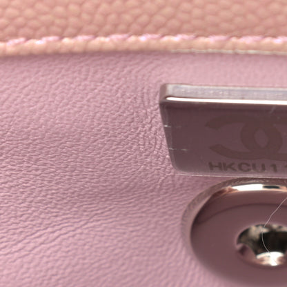 Chanel Iridescent Caviar Quilted Mini Coco Handle Flap Pink 6 of 9