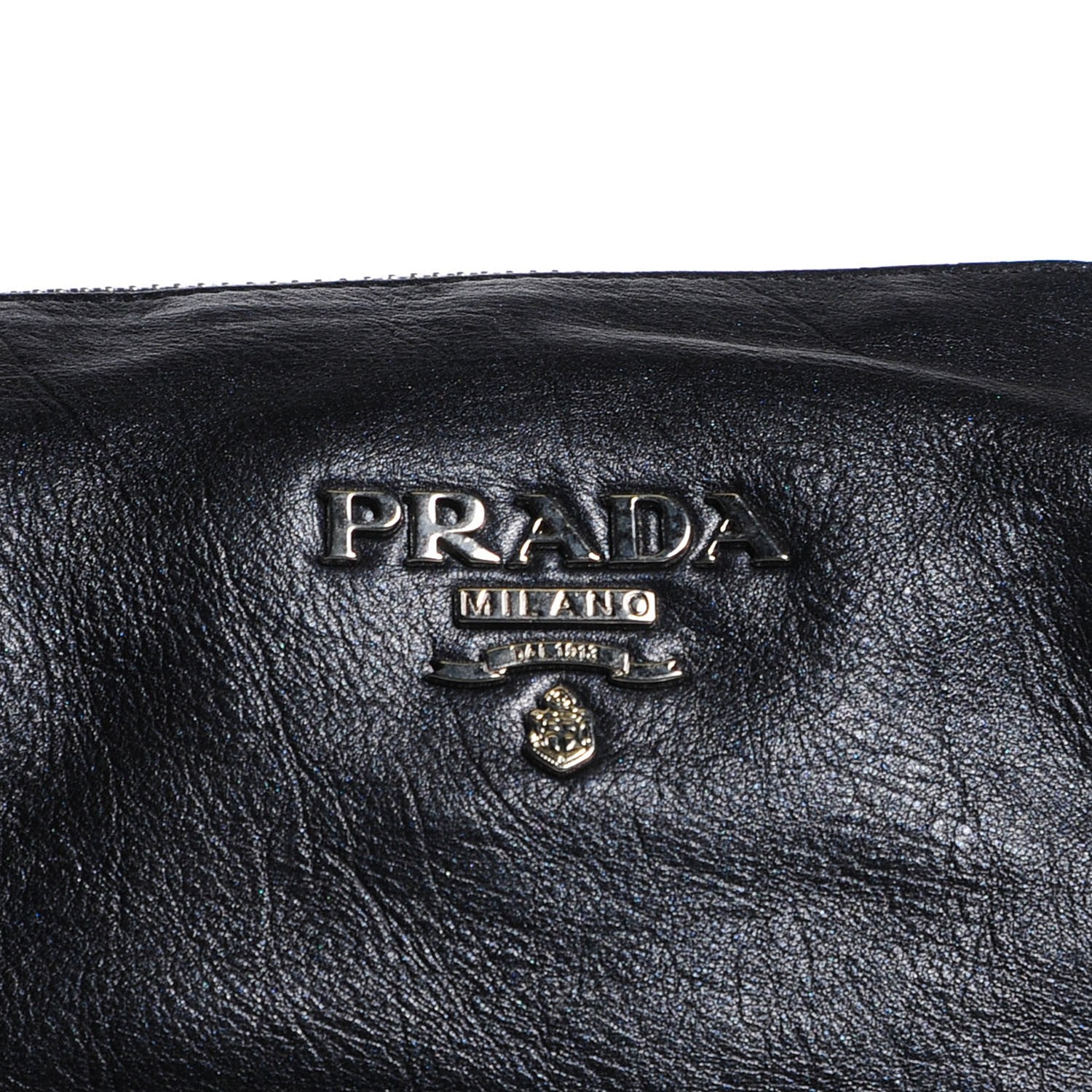 Prada Vitellino Mordo Shoulder Bag Anthracite 7 of 10