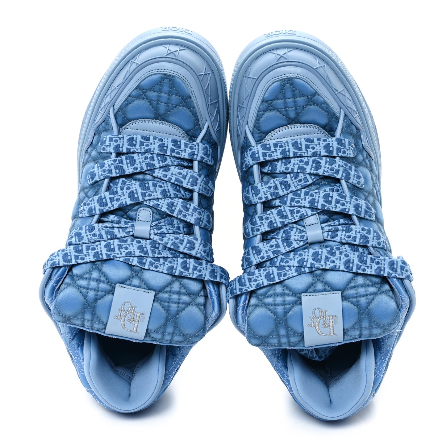 X ERL Satin Cannage Kumo Mens Sneakers 45 Blue