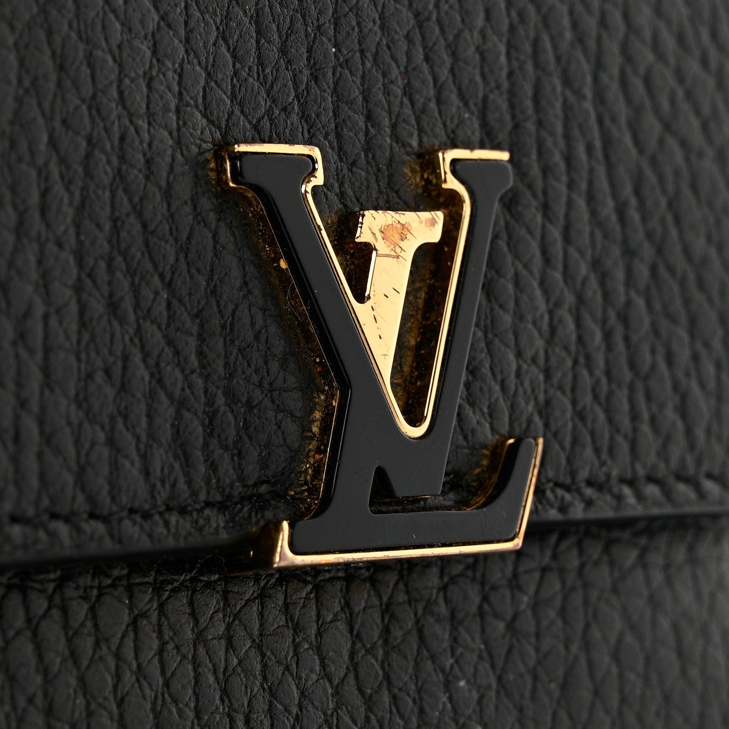 Louis Vuitton Taurillon Capucines XS Wallet Black 9 of 11