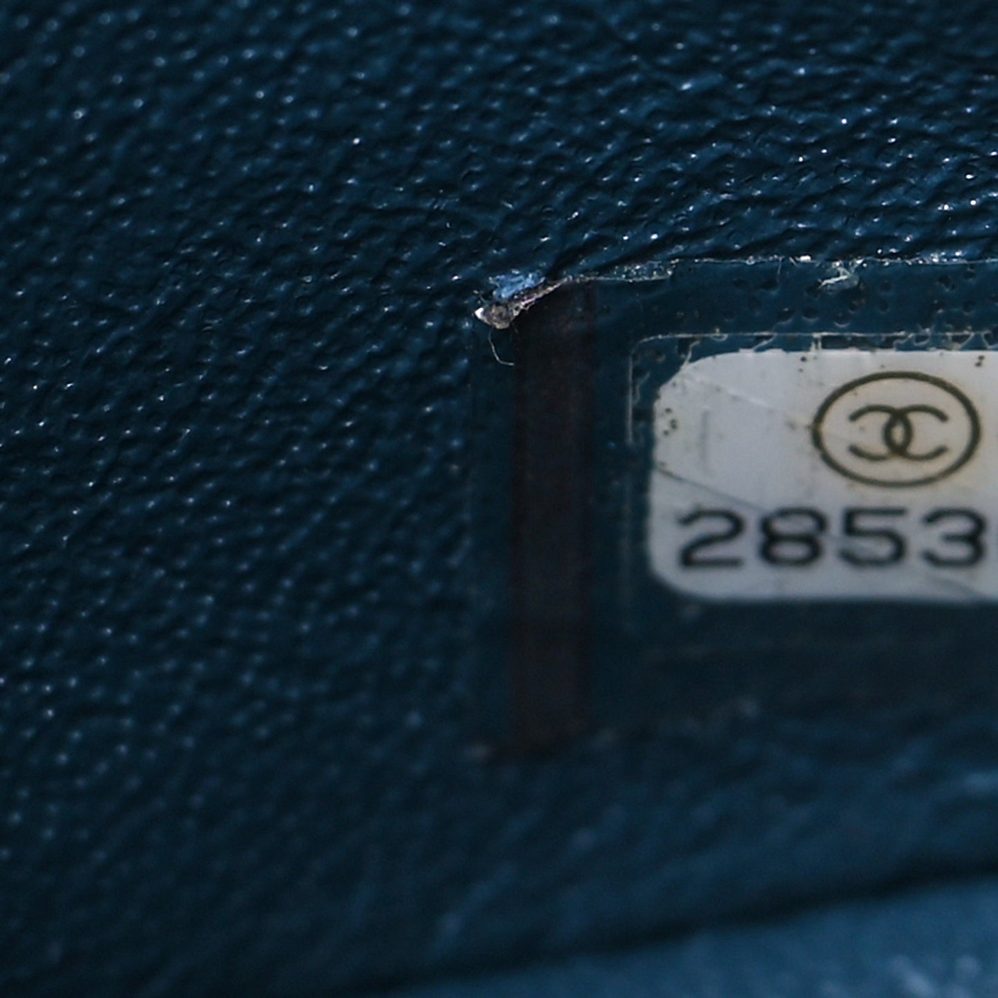 Lambskin Quilted Mini Rectangular Flap Blue