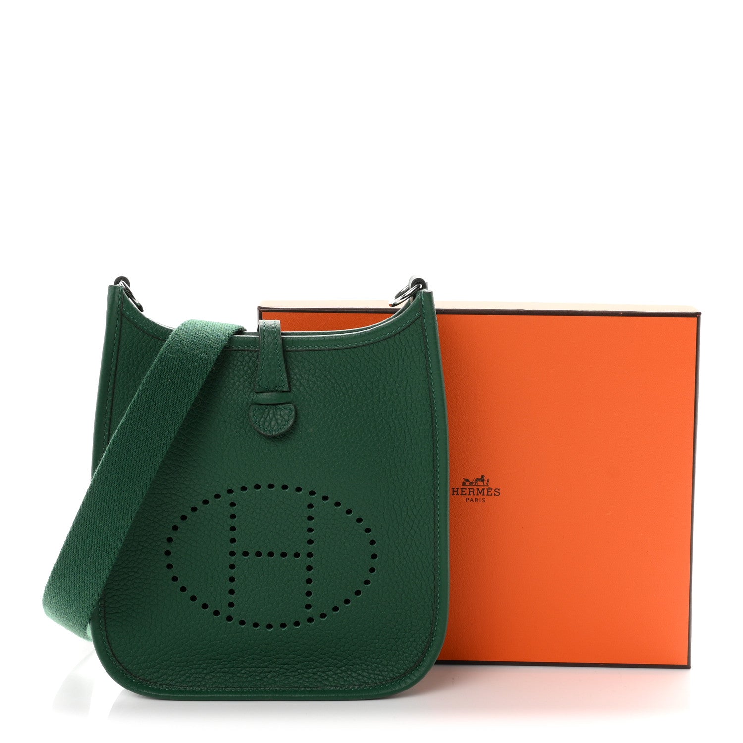 Hermes Taurillon Clemence Evelyne TPM Vert Vertigo 11 of 11