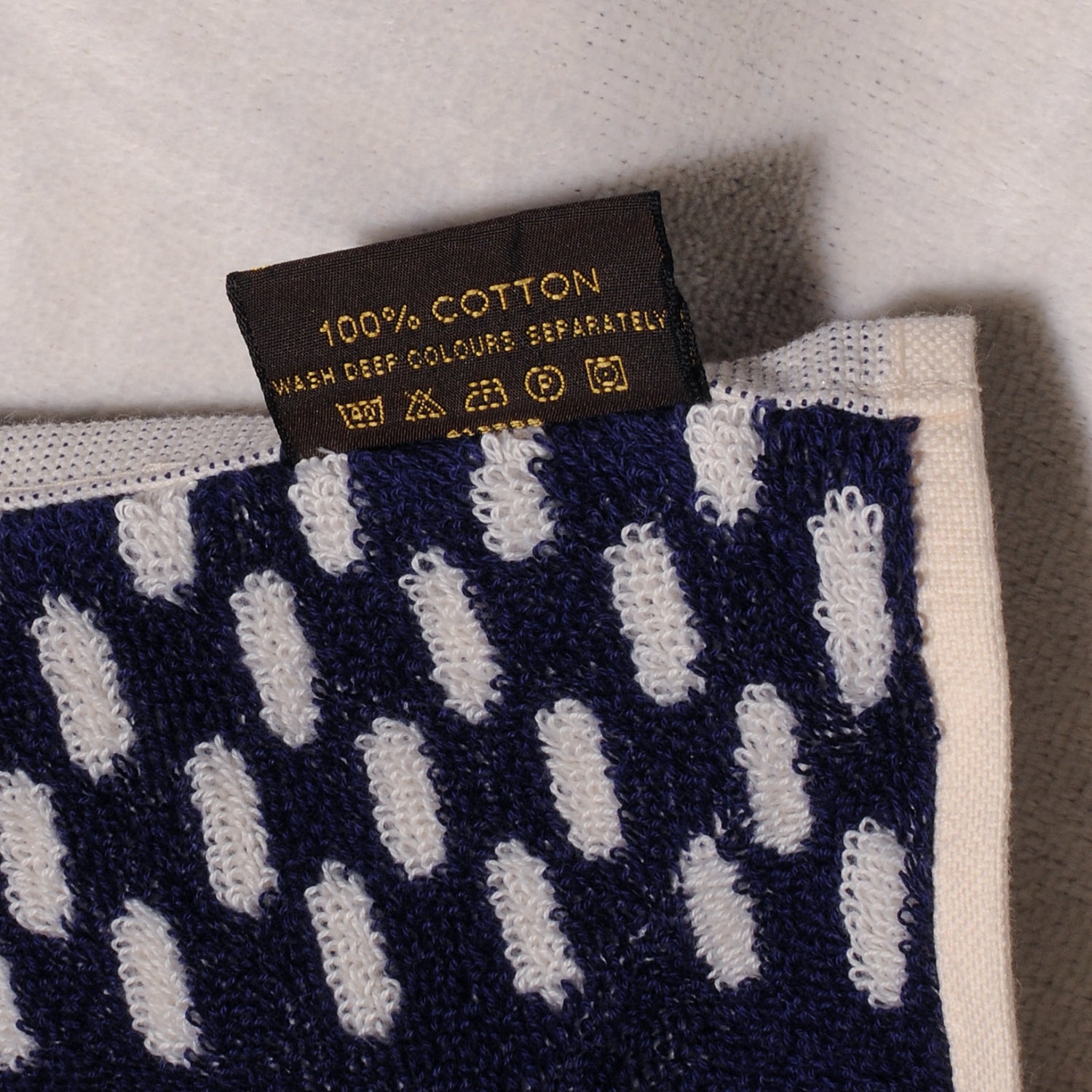 Louis Vuitton Cotton Damier Azur Towel 6 of 6
