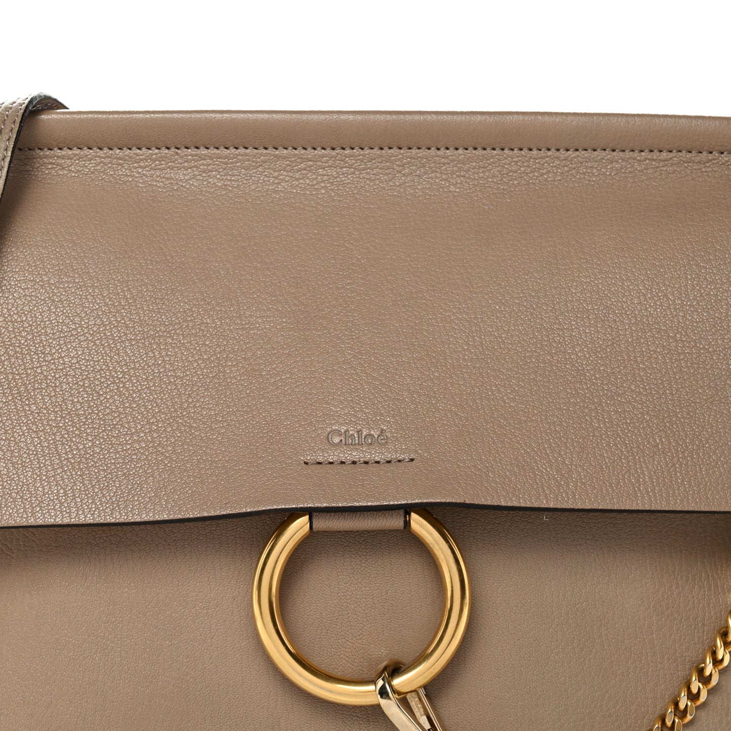 Goatskin Medium Faye Shoulder Bag Motty Grey
