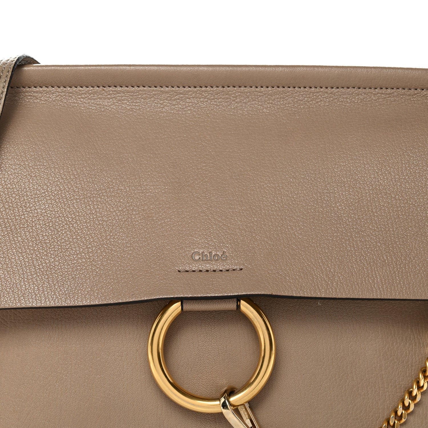 Chloe Goatskin Medium Faye Shoulder Bag Motty Grey 7 of 13