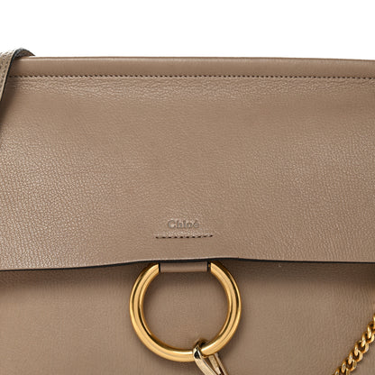 Chloe Goatskin Medium Faye Shoulder Bag Motty Grey 7 of 13