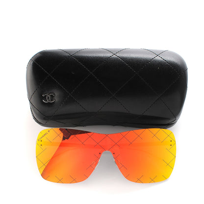 Chanel Shield Runway Sunglasses 4215 Silver Red 8 of 10
