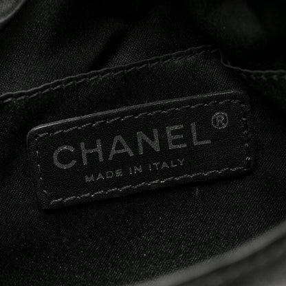 Chanel Satin Quilted Flap Clutch Clutch Black 6 of 10