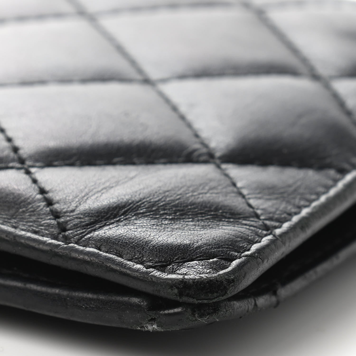 Chanel Calfskin Quilted Cambon Yen Wallet Black 6 of 6