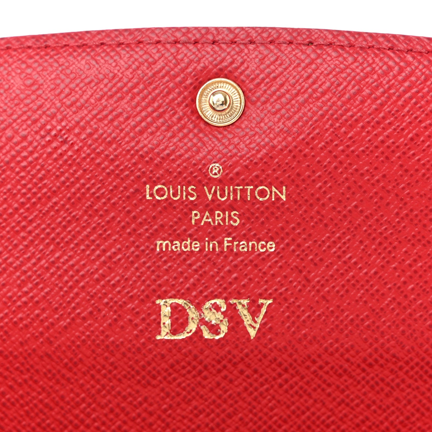 Damier Ebene Emilie Wallet Red