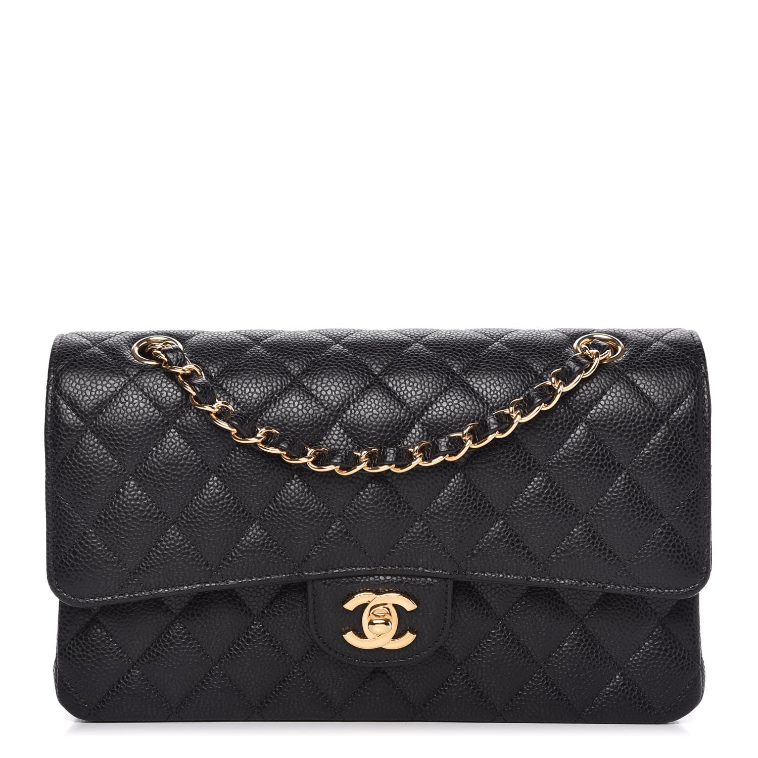 Chanel Caviar Quilted Medium Double Flap Black 1 of 11