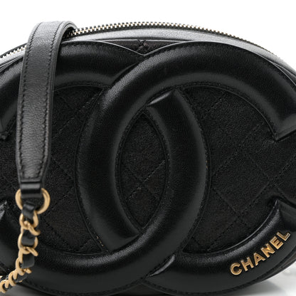 Chanel Lambskin Quilted Coco Midnight Camera Case Black 8 of 10