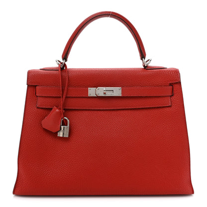 Hermes Togo Kelly Sellier 32 Rouge Vif 1 of 16