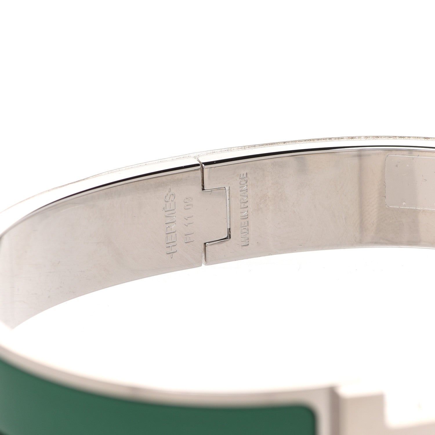 Hermes Narrow Enamel Clic Clac HH Bracelet T6 Menthe 5 of 6
