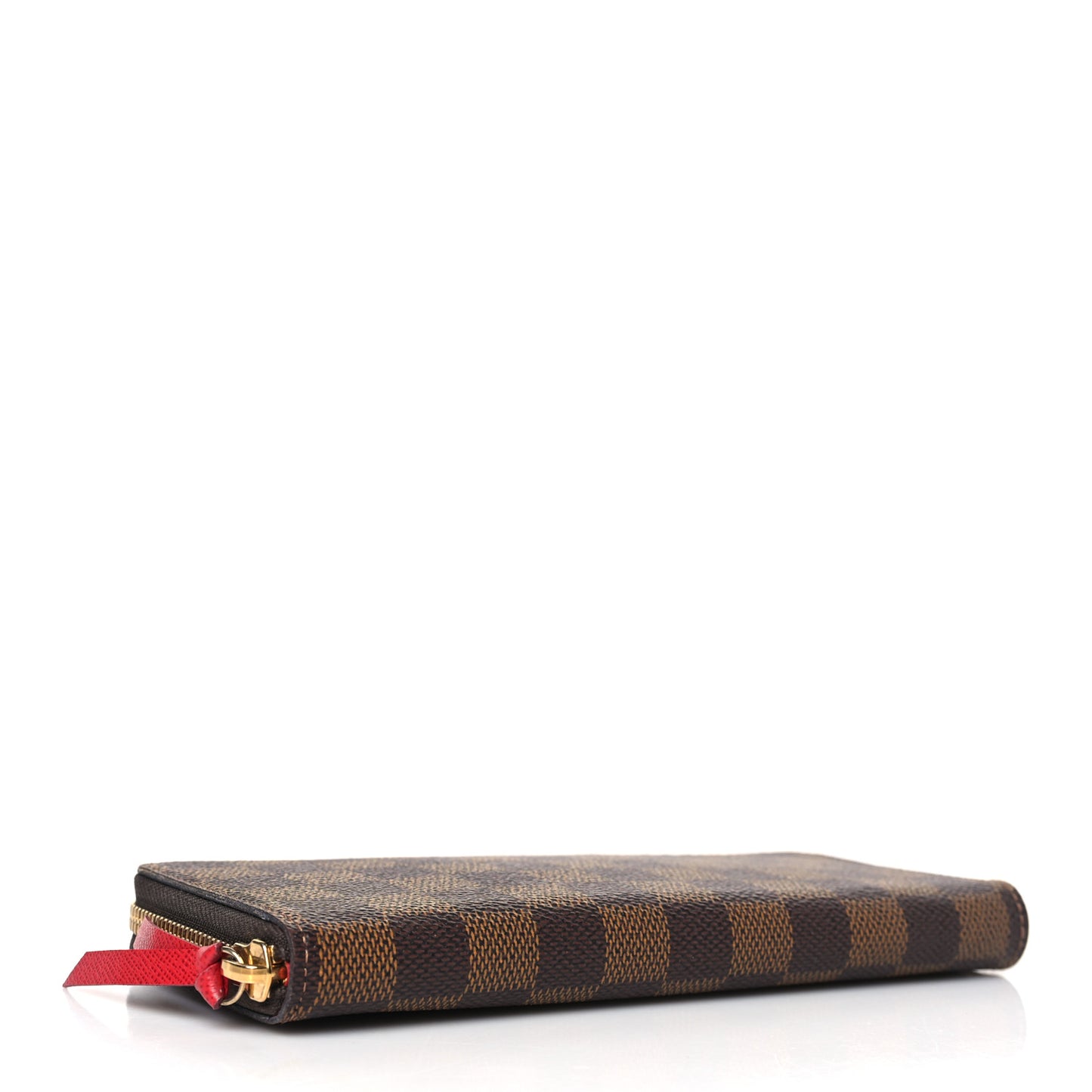 Damier Ebene Clemence Wallet Cherry