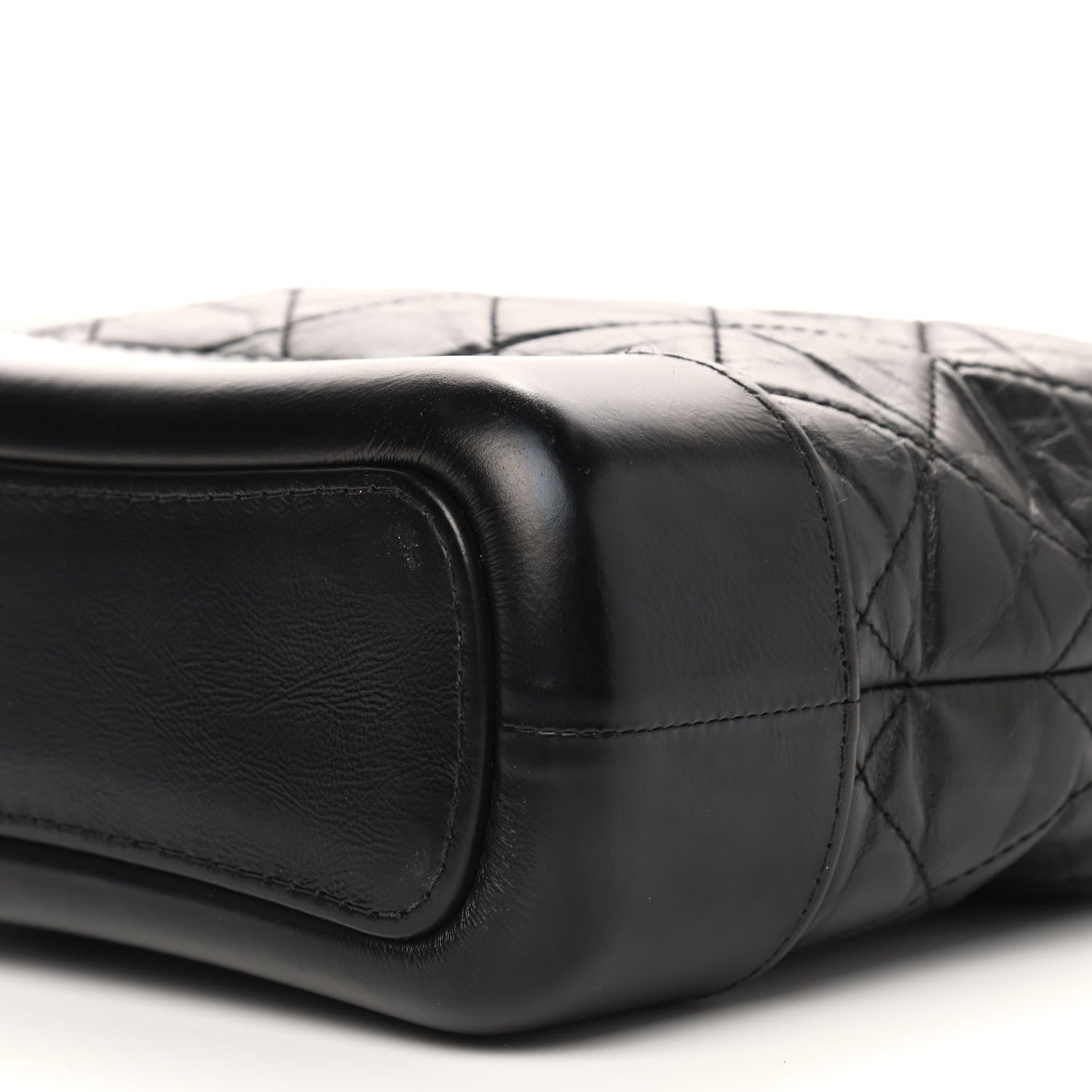 Chanel Aged Calfskin Quilted Small Gabrielle Hobo Black 10 of 11
