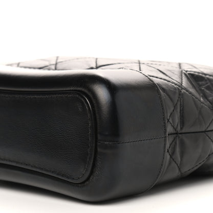 Chanel Aged Calfskin Quilted Small Gabrielle Hobo Black 10 of 11