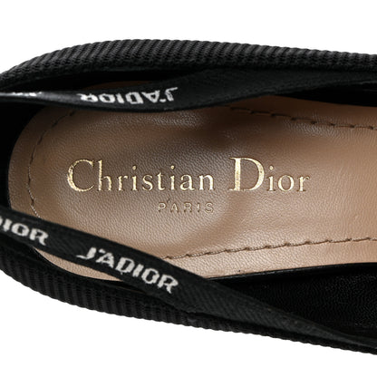 Christian Dior Technical Canvas J'Adior Ribbon Pumps 39.5 Black 6 of 9