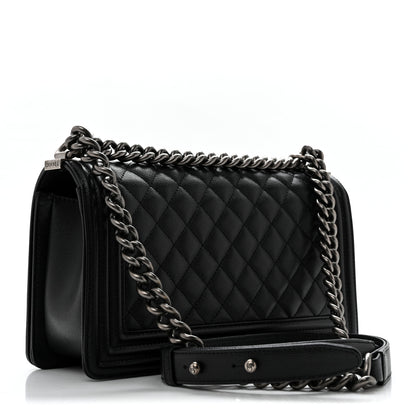 Chanel Caviar Quilted Medium Boy Flap Black 3 of 11