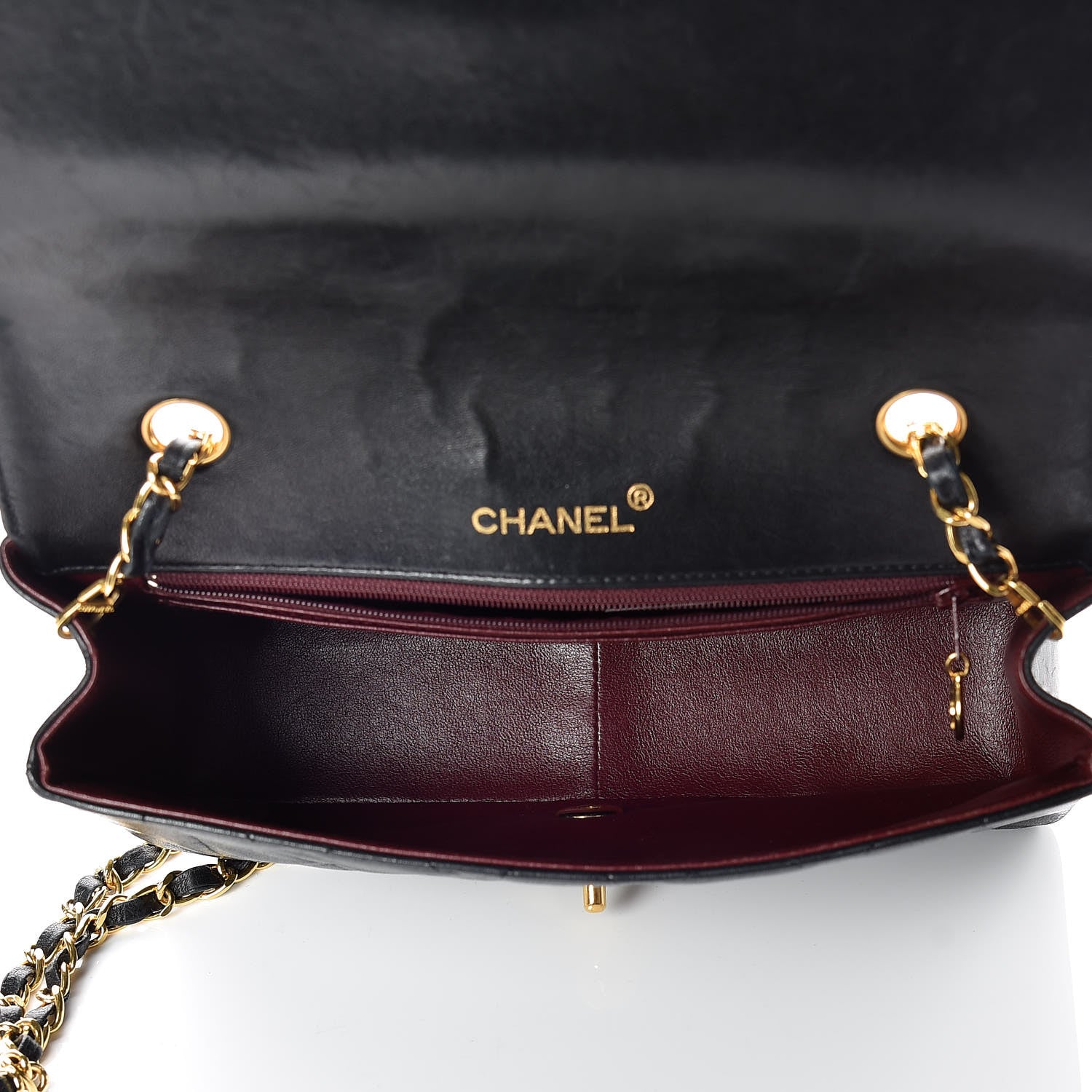 Chanel Lambskin Quilted Medium Single Flap Black 7 of 21