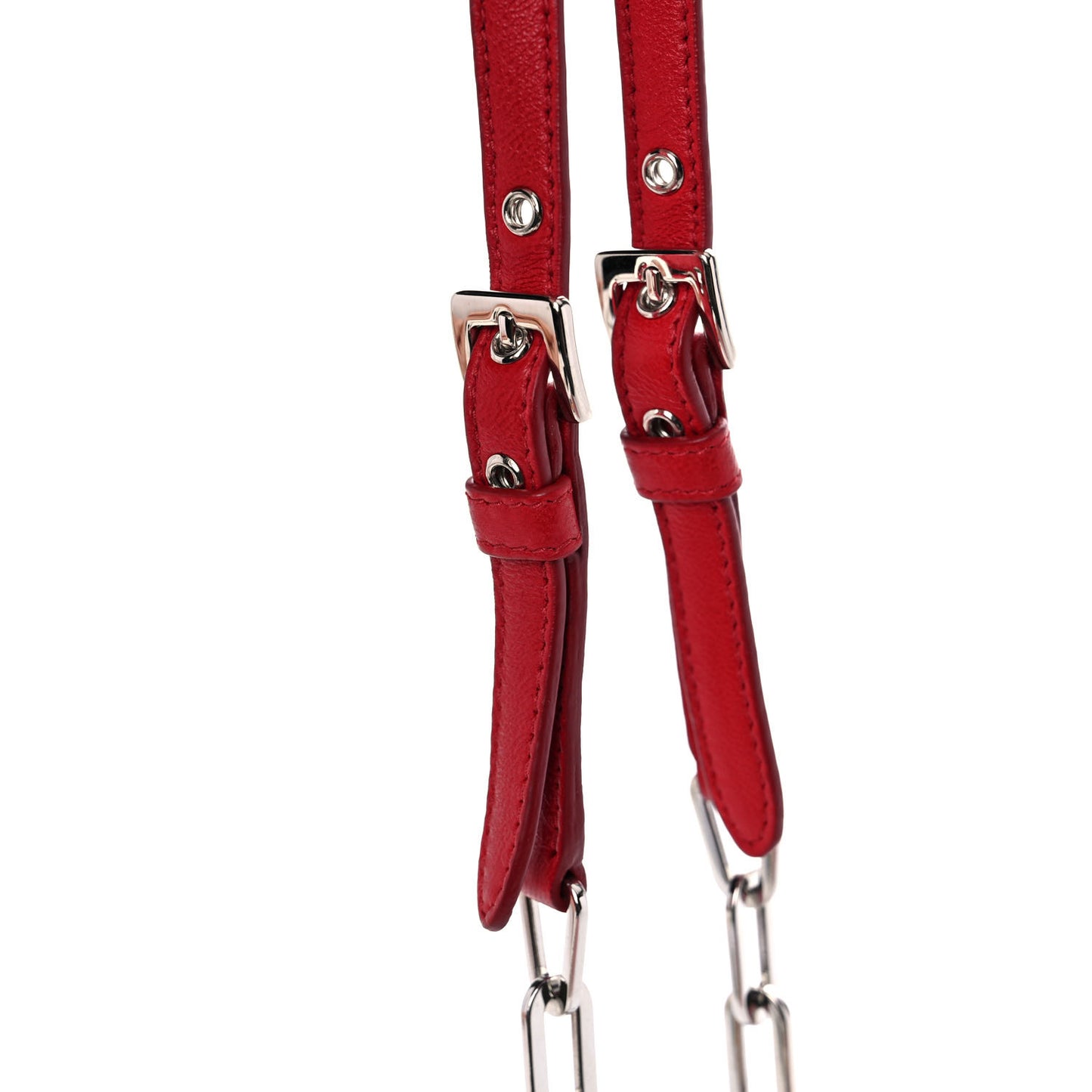 Nappa Matelasse Crystal Cherry Wallet On Chain Rosa