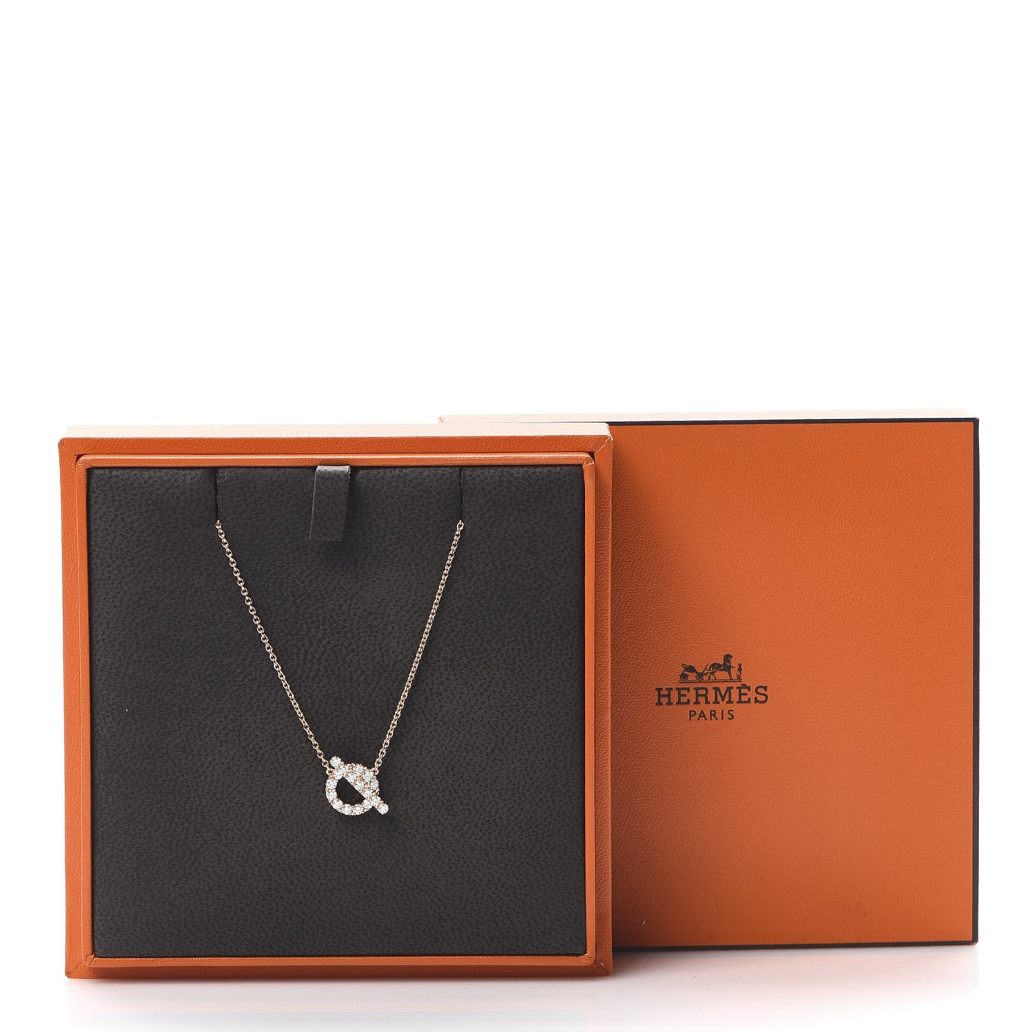 18K Rose Gold Diamond Finesse Pendant Necklace