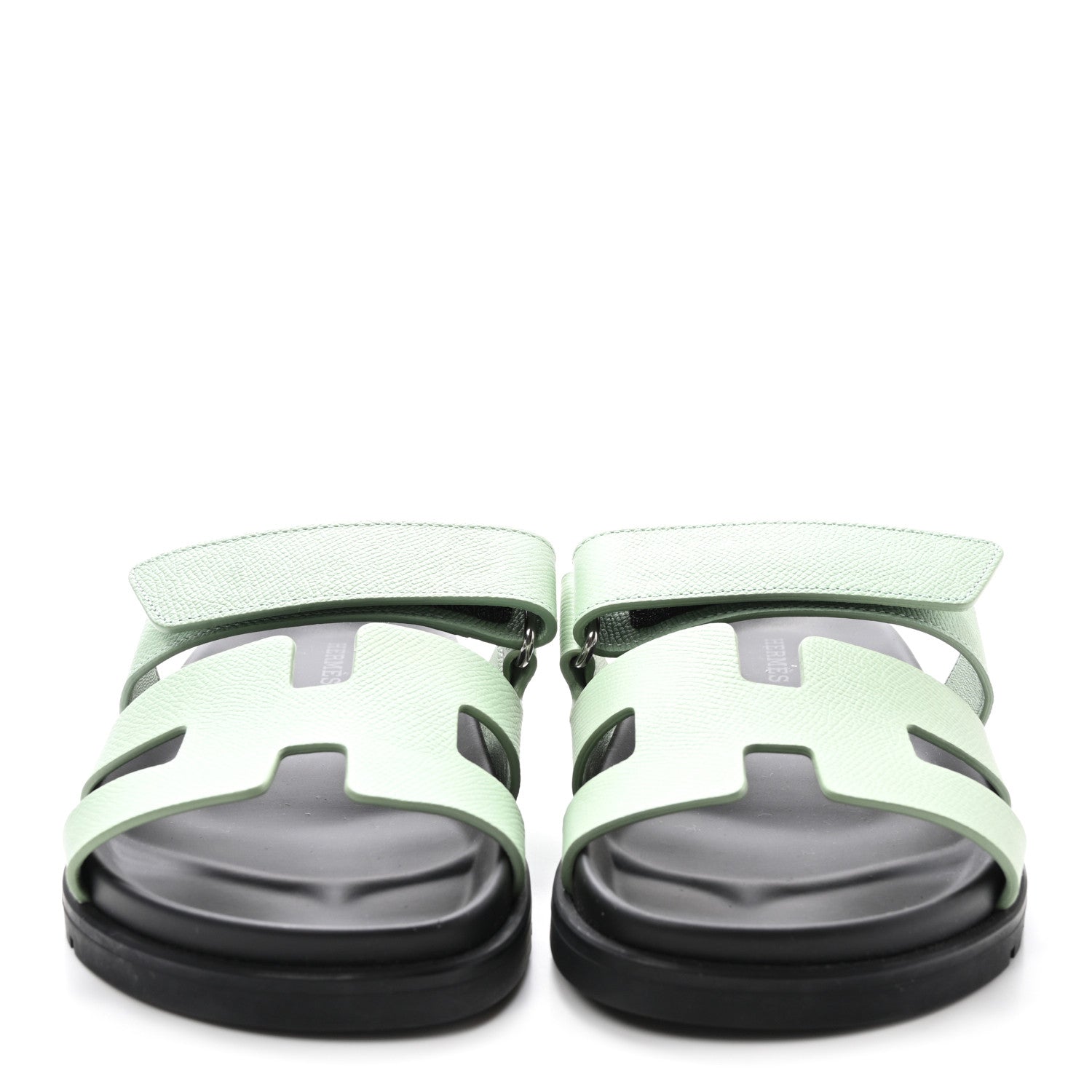 Hermes Epsom Womens Chypre Sandals 35.5 Vert Jade 3 of 10