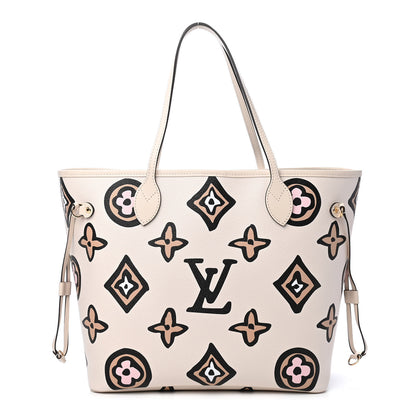 Louis Vuitton Monogram Giant Wild At Heart Neverfull MM Creme 3 of 9