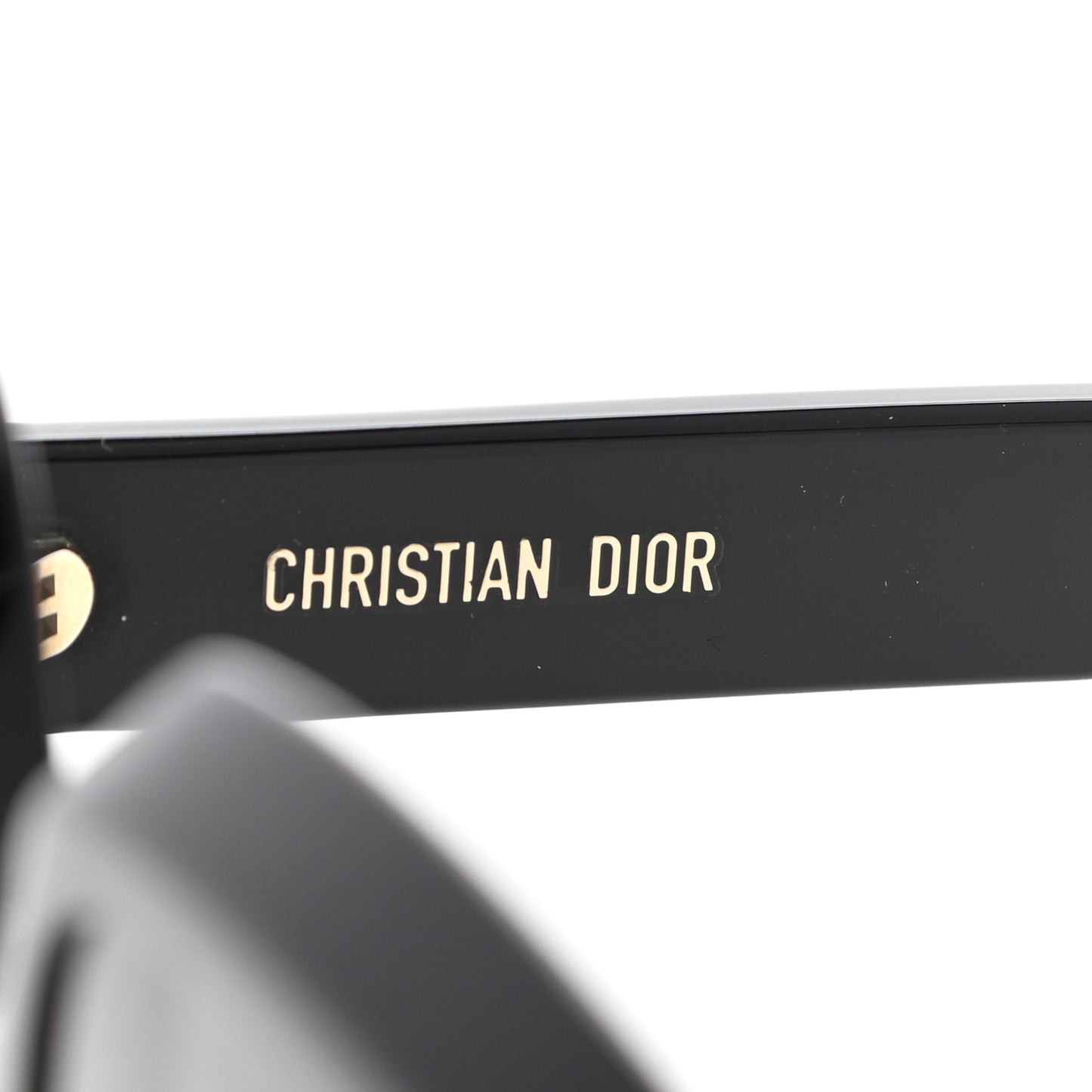 Acetate Diorsignature S1U Square Sunglasses Black
