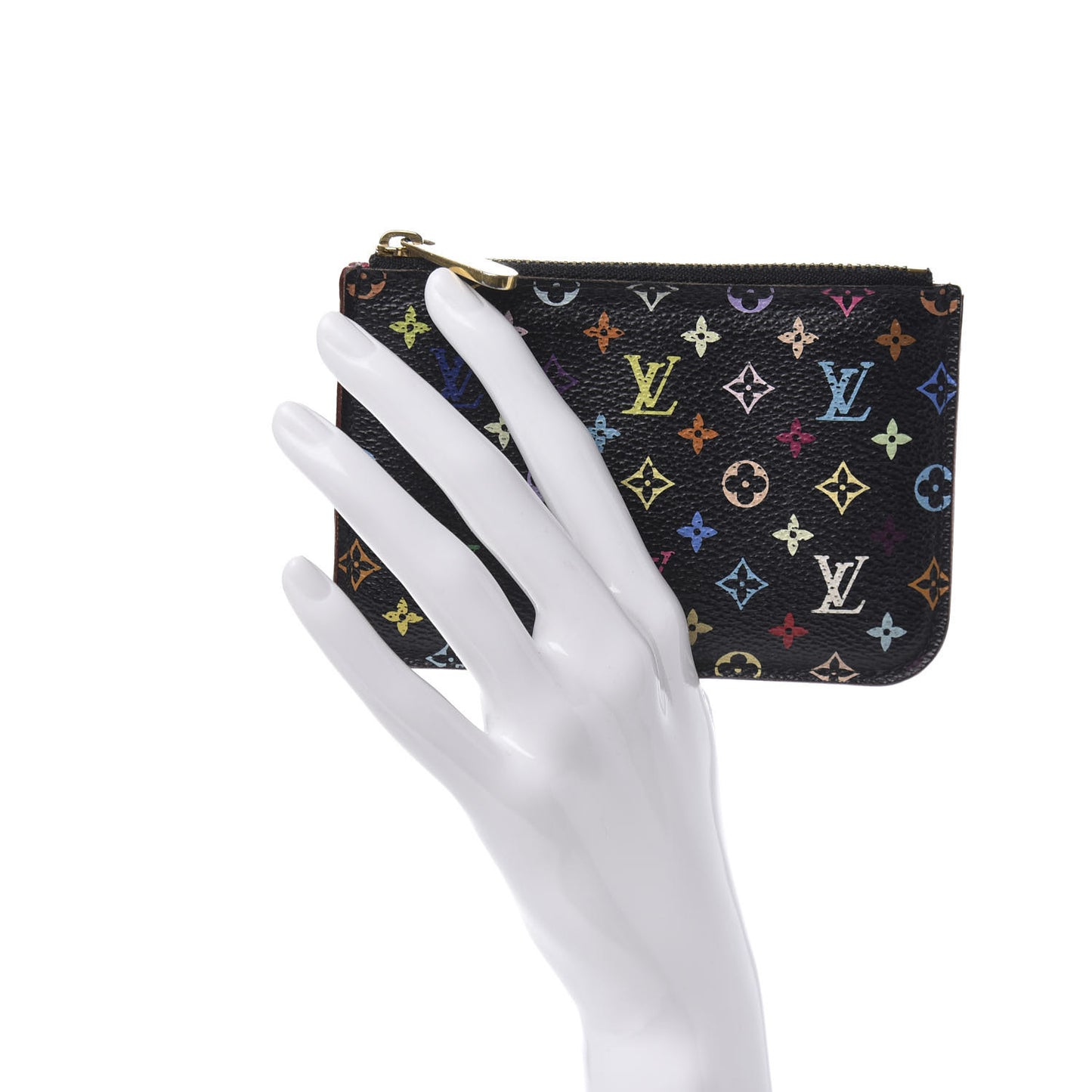 Monogram Multicolor Key Pouch Black Grenade