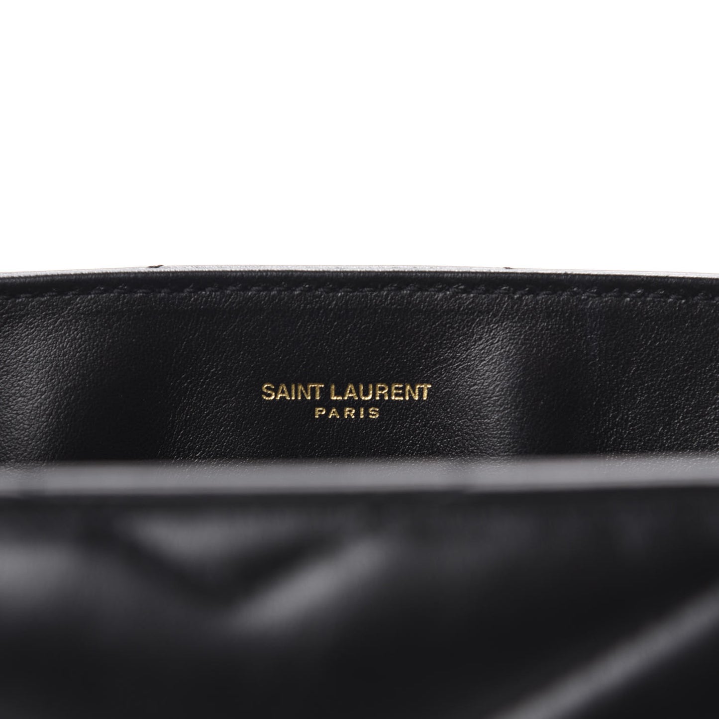 Calfskin Y Quilted Monogram Medium Loulou Chain Satchel Black