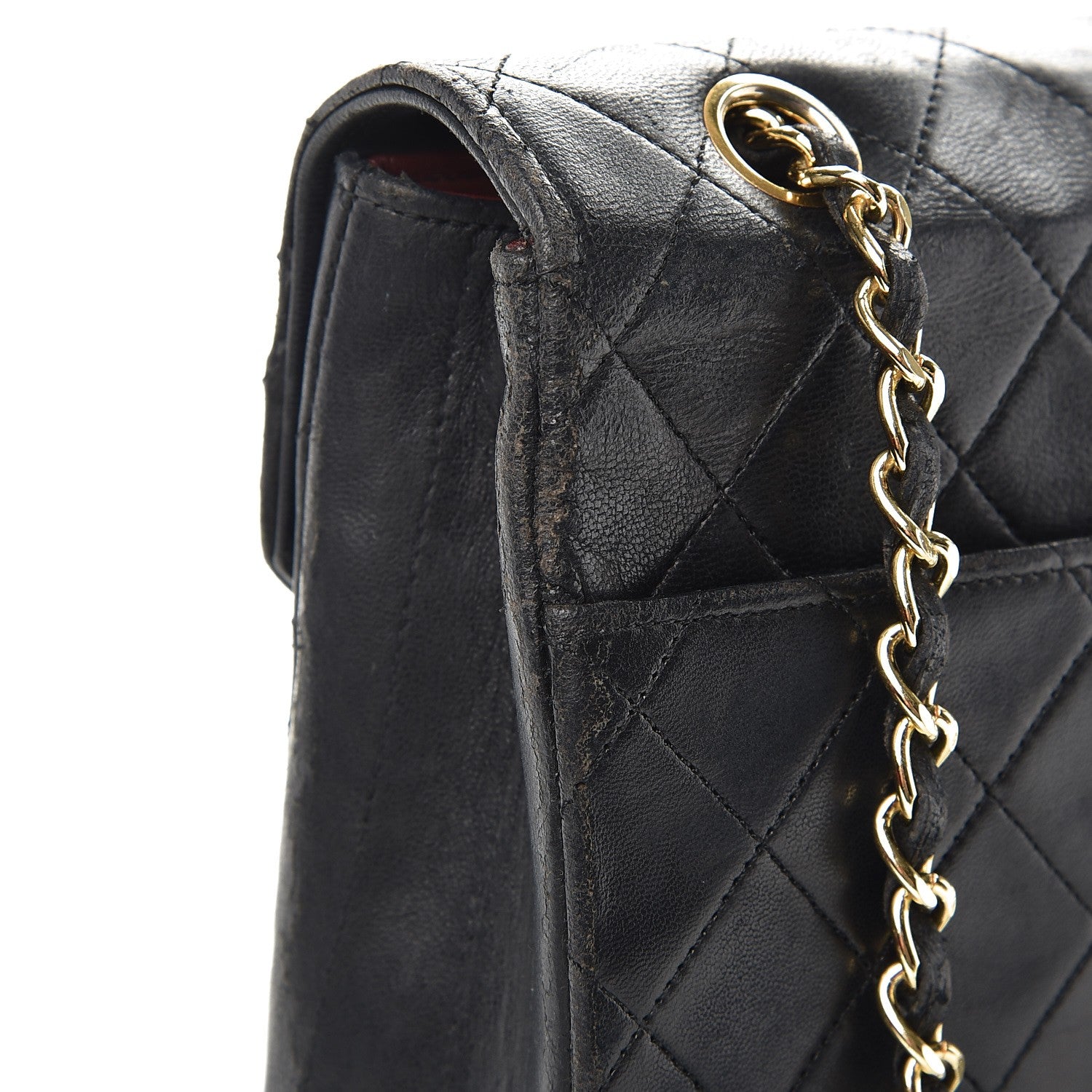 Chanel Lambskin Quilted Medium Single Flap Black 9 of 15