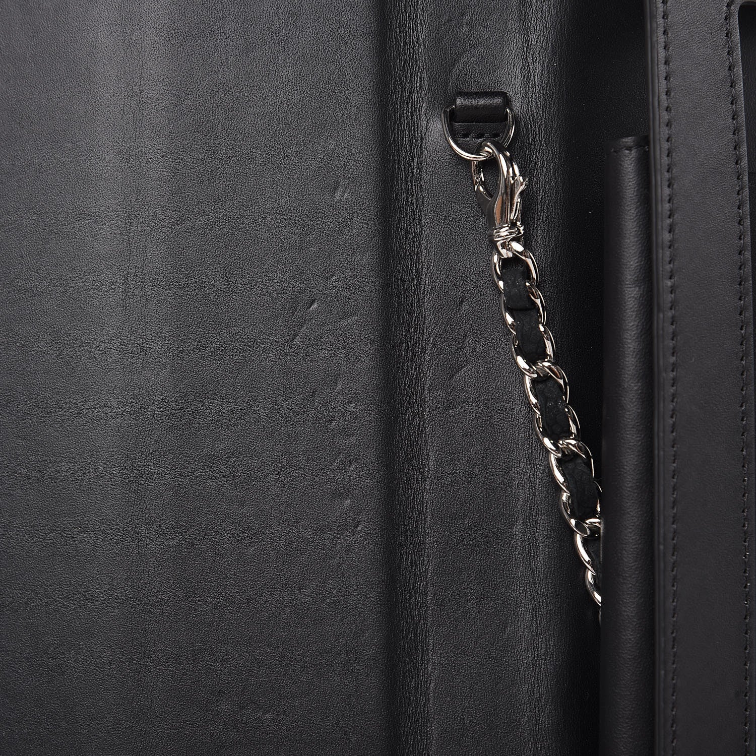 Chanel Iridescent Caviar Quilted Crossbody iPad Holder Black 10 of 11