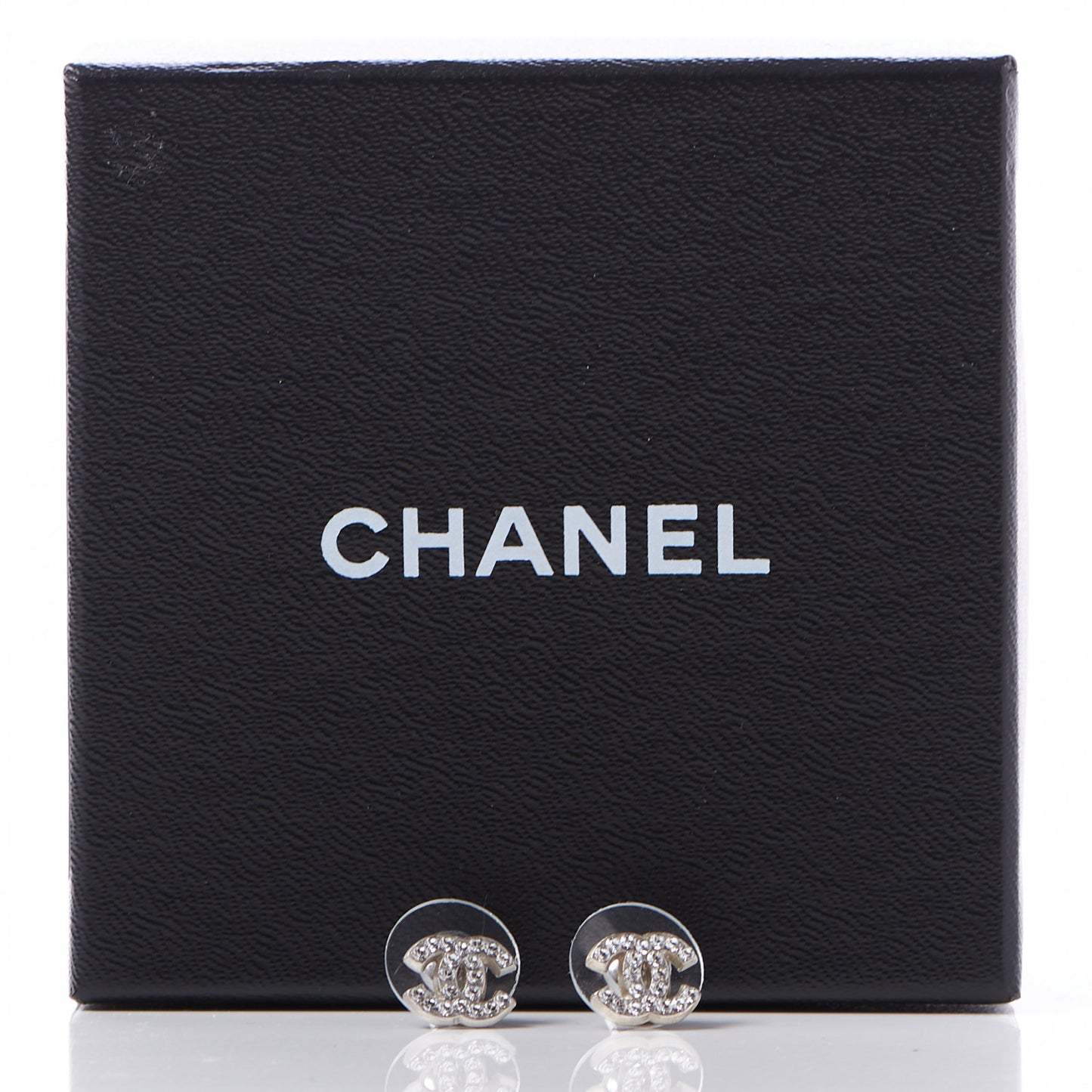 Crystal Mini Timeless CC Earrings Silver