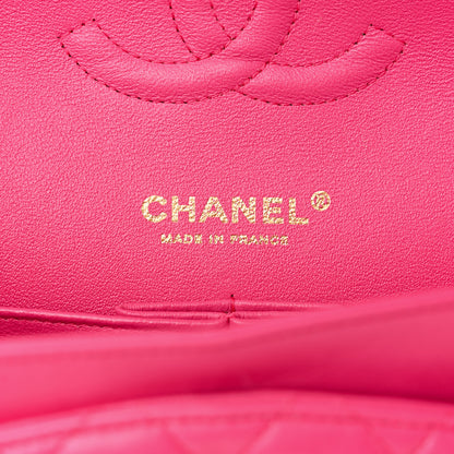 Chanel Lambskin Quilted Medium Double Flap Pink 6 of 15
